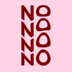 No wave text vector illustration abstract shape. Graphic vector element with warp effect for your design