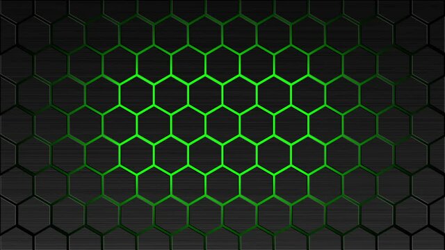 六角形メタル 緑 Metal BG01_GR