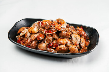 Spicy seafood and shell clams