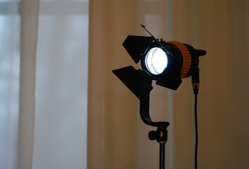 Video light on during filming