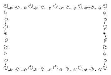 蝶々　フレーム　黒　1色