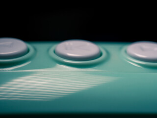 Close up of a button