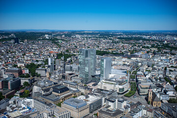 aerial view of the city