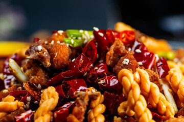 Asian gourmet spicy chicken