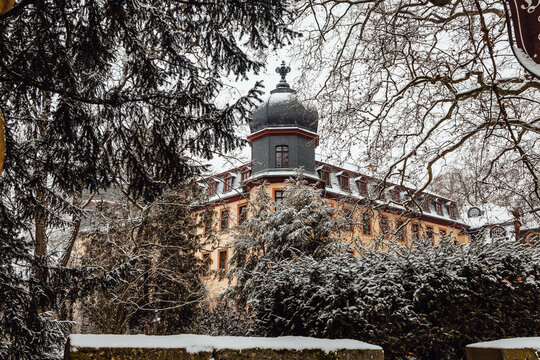 Schloss Lich im Winter