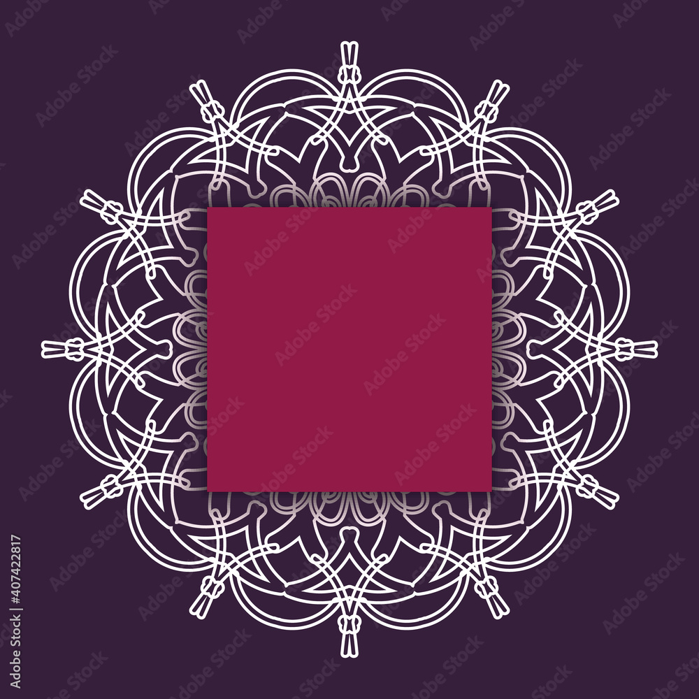 Aufkleber jpeg illustration is a rich background with vintage decorative element. abstract rounded line geomet