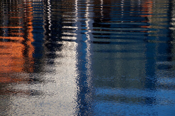 Water reflection in water