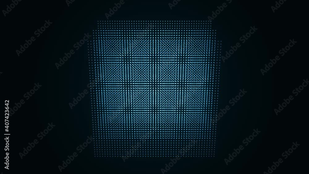 Poster Abstract Minimal Glowing Lines Background Loopable/ 4k abstract minimal animated background of elegant graphic lines ensemble rotating with glowing light and colorful effect