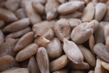sunflower seeds macro close up