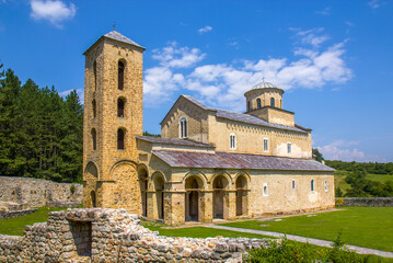 Sopocani monastery in Serbia