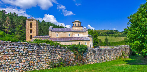 Sopocani monastery in Serbia
