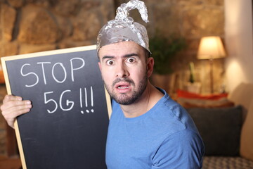 Man obsessed with 5G technology  