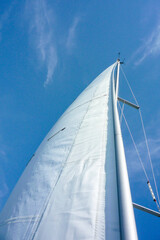 sail boat yacht mast and rigging 
