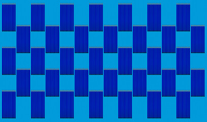 Pattern of dark blue pencils at blue background