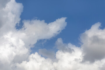 Outdoor high definition blue sky and white clouds background material