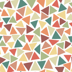 Fototapeta na wymiar Colourful triangles of different angles. isolated on white. Geometric background. Abstract painted template for card, poster, banner design. Hand drawn texture. Not seamless.