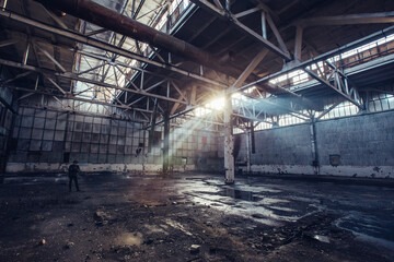 An old abandoned military plant.