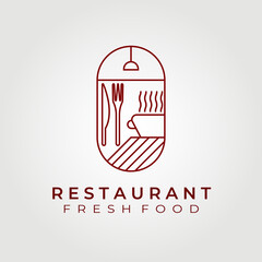 chef , cafe, kitchen, restaurant logo vector illustration design graphic , minimalist, line art, decor