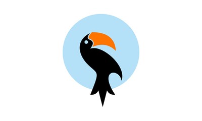 simple toucan bird vector