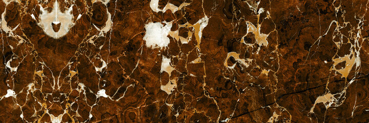 Portoro marble texture background with high resolution, Terrazzo floor has a beautiful pattern and color, luxury brown Italian marbel with golden veins, interior slab marble granite stone tile.