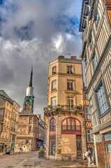 Fototapeta na wymiar Quartier Saint-Ouen, Rouen, HDR Image