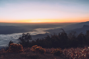view of the city of the mountains