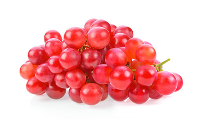red grape isolated on white