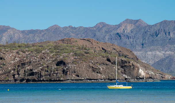 Mountains By The Sea Of Cortes In Bahia Concepcion, Baja California Sur