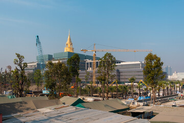 construction site of new  parliament, Thailand, January 2021
