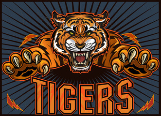 Tiger Jump. Sport Team © omnipotent