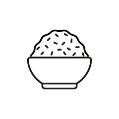 Spice plate brewing. Vector sign in a simple style isolated on a white background