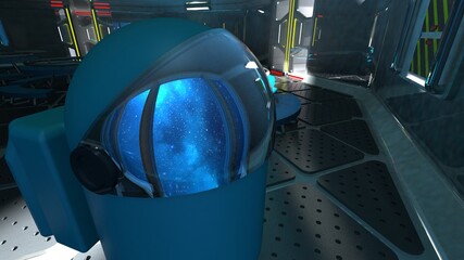 Realistic Among Us illustration