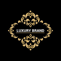 Luxury brand desing logo vector template.