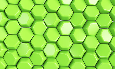 hexagons. Modern background. Modern wallpaper. 3d illustration