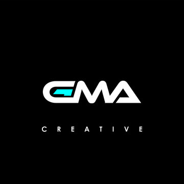 GMA Letter Initial Logo Design Template Vector Illustration	
