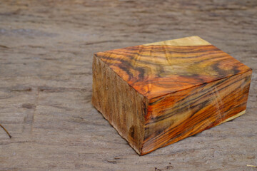 Natural siamese rosewood timber on the old wood
