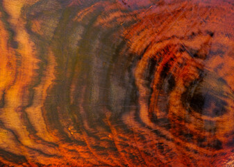 Rosewood tree rings texture background surface with natural pattern