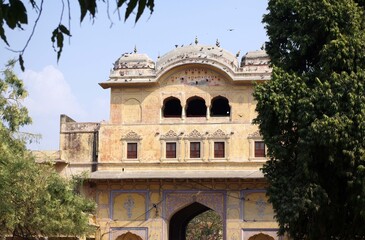 Obraz premium Porte Nakkar Khana, Jaipur, Rajasthan, Inde, 