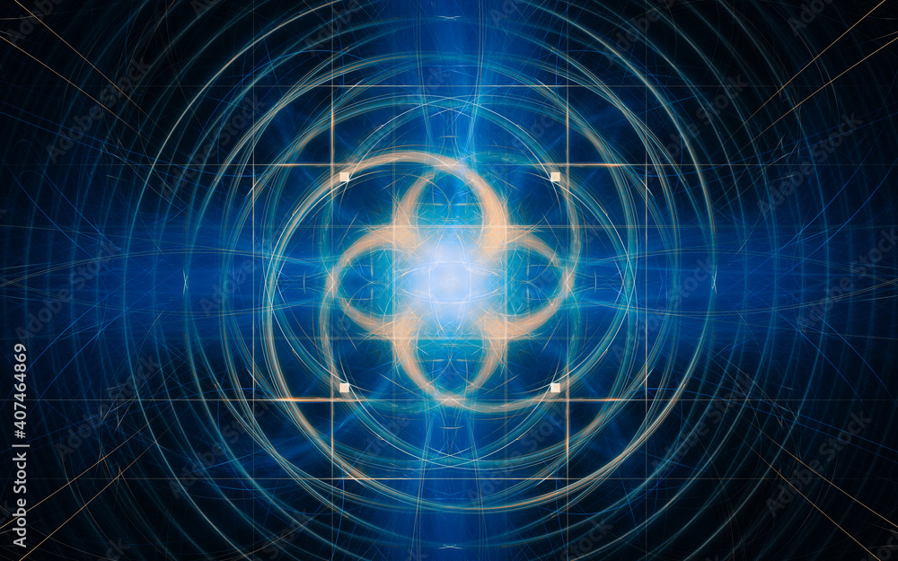Poster abstract illustration background image patterns in the form of lines and geometric shapes intersecti