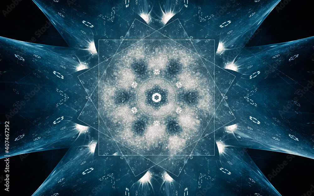 Poster abstract illustration background image patterns in the form of lines and geometric shapes intersecti
