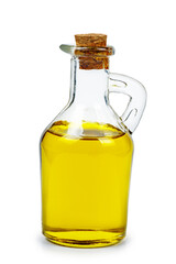 Sunflower seed oil in glass decanter