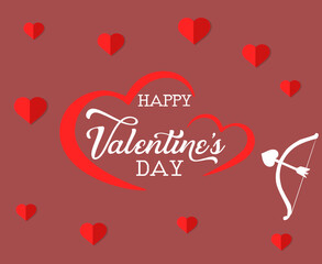 saint valentine's day. love and hearts romantic holiday