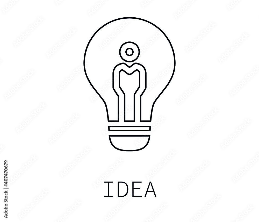 Poster vector idea vector icon. editable stroke. symbol in line art style for design, presentation, website