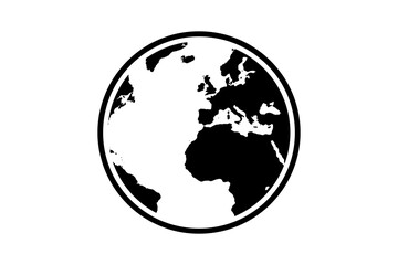 World, planet, earth icon simple design