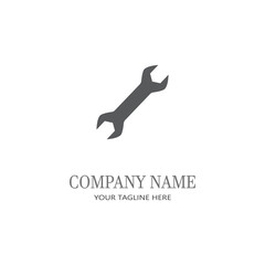 Wrench service Logo Template vector icon illustration design