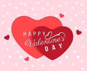 Happy Valentine's Day Background. red heart romantic