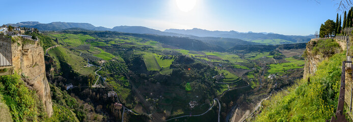 Fototapeta na wymiar Panorama de Ronda, Andalousie, Espagne