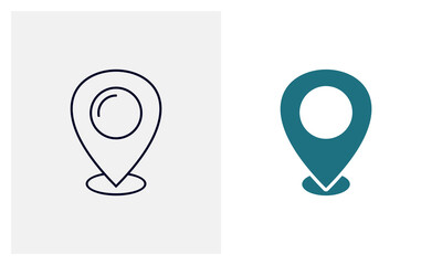 Travel point flat icon vector template, Travel design icon concepts, Creative design