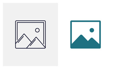 Mountain travel flat icon vector template, Travel design icon concepts, Creative design