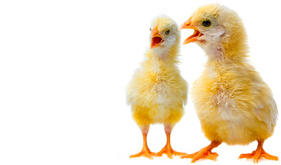 a chicken isolated on a white background